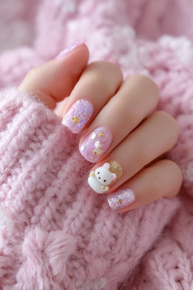 Kawaii Bunny Nail Art: Cute, Fluffy, and Adorable!