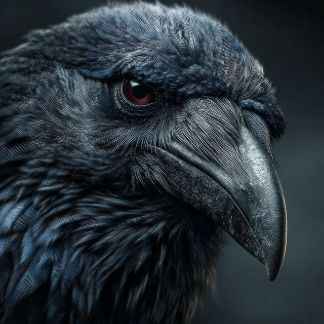 Ultra Realistic Crow Dramatic Lighting Epic Fantasy