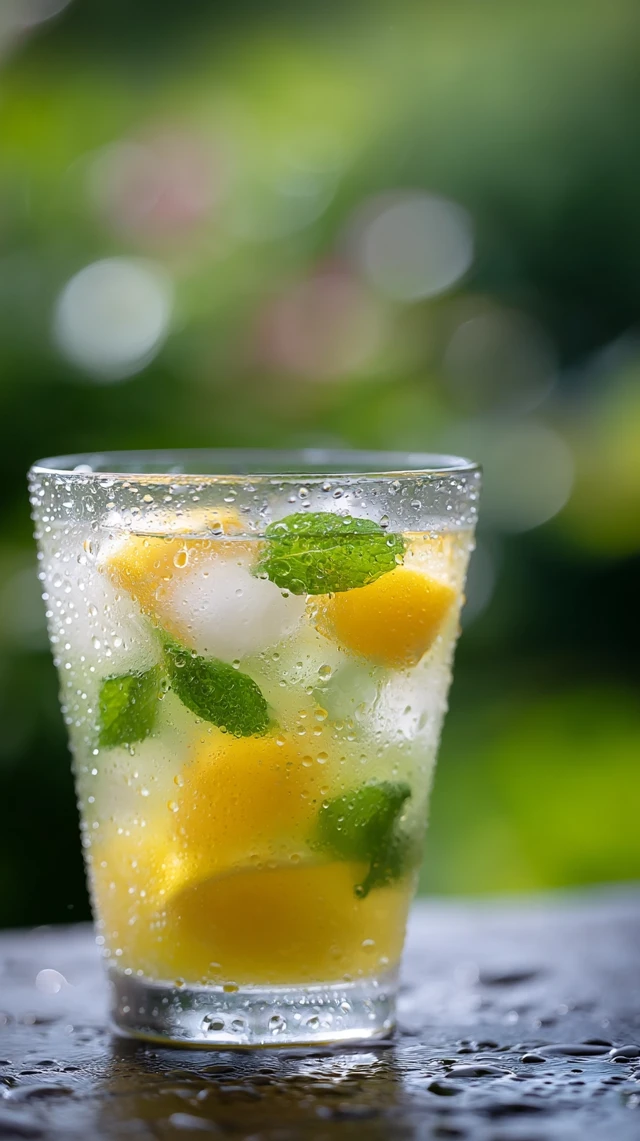 Refreshing Summer Drink with Citrus and Mint