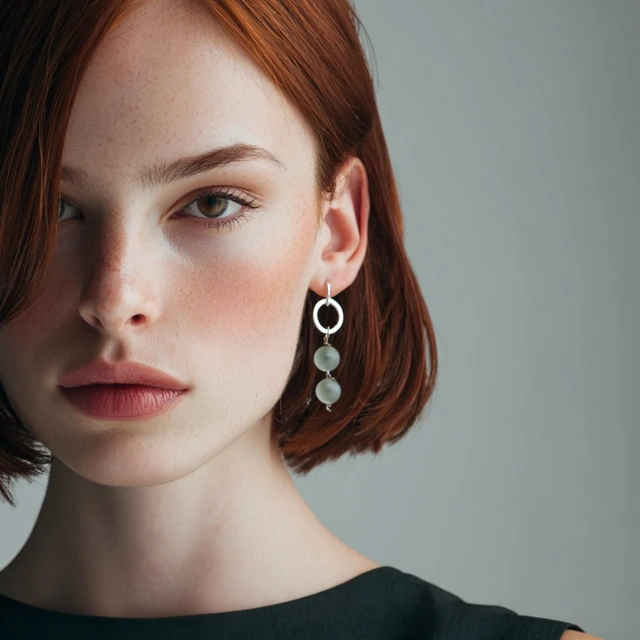 Modern Paljuryeong Inspired Earrings Minimalist Design