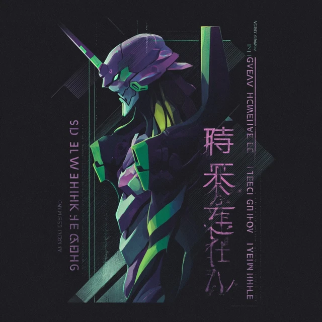 Neon Genesis Evangelion Unit 01 TShirt Design