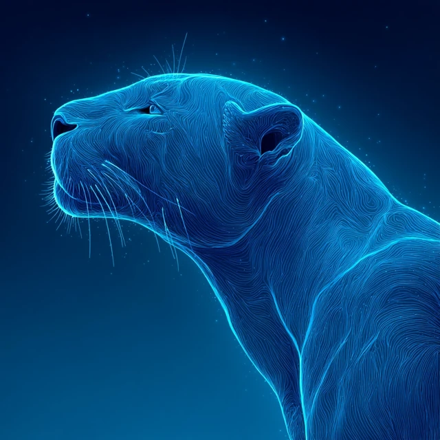 Abstract Neon Tiger Artwork Wallpaper