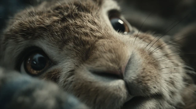 Cute Rabbit Close Up Zootopia Style