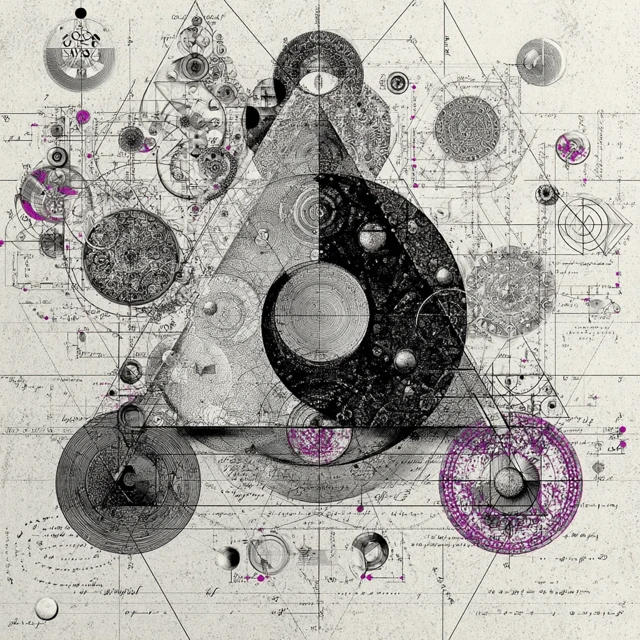 Geometric Math Art Abstract Illustration