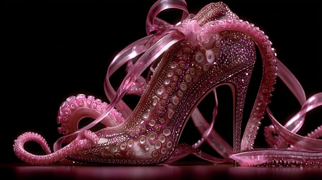 Octopus High Heels Glamorous Grotesque Art Pop