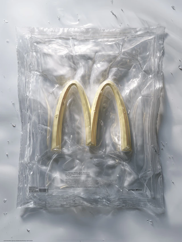 McDonalds Logo Vacuum Sealed Futuristic Art