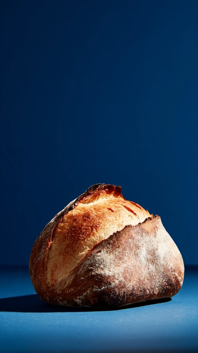 Sourdough Bread Photography Minimalist Studio Shot