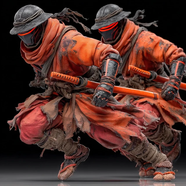 Ninja Warriors in Combat: Ghost of Tsushima Inspired