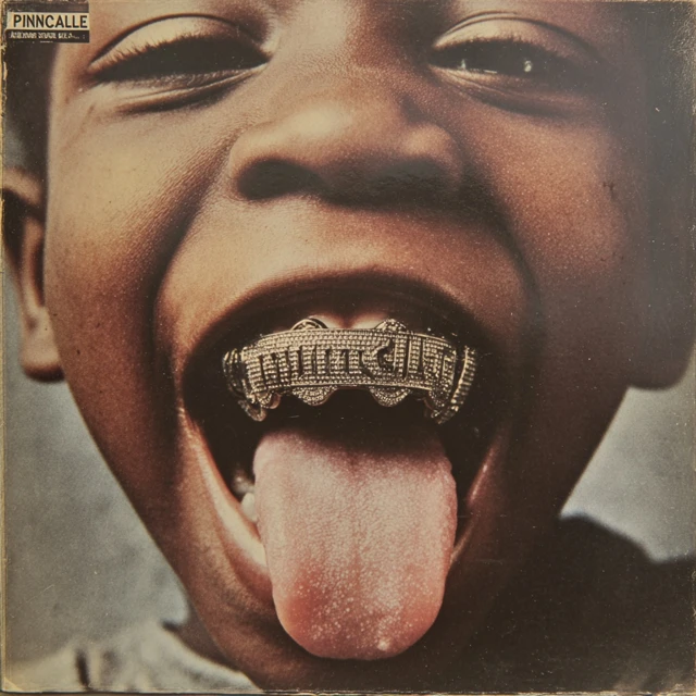 Vintage Record Cover Child with Grill by Jamel Shabazz
