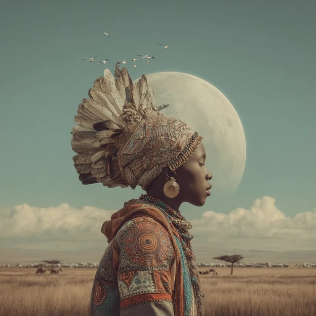 African Dream Portrait Art