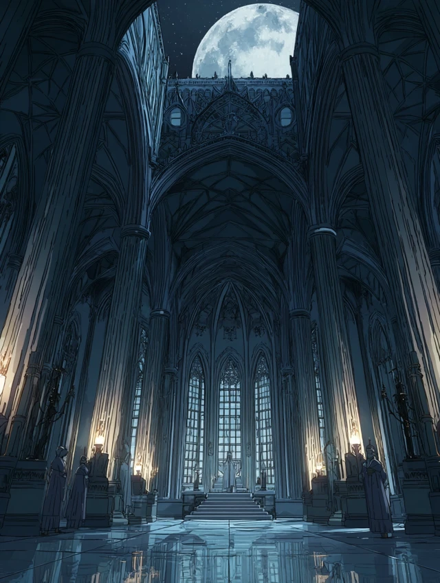 Castlevania Anime Throne Room at Night