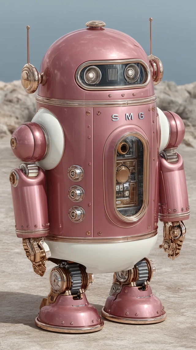 Smeg Refrigerator Robot in Metallic Colorware