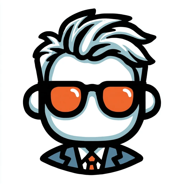 Slick Bad Boy Reddit Avatar Icon Isolated