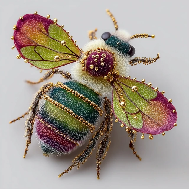 Bee Venus Flytrap Hybrid Detailed Illustration