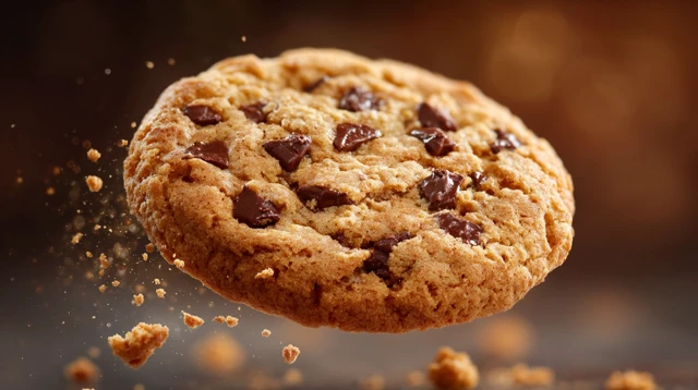 Chocolate Chip Cookie Close Up Food Photo