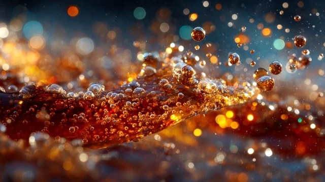Cola Bubbles Macro Photography