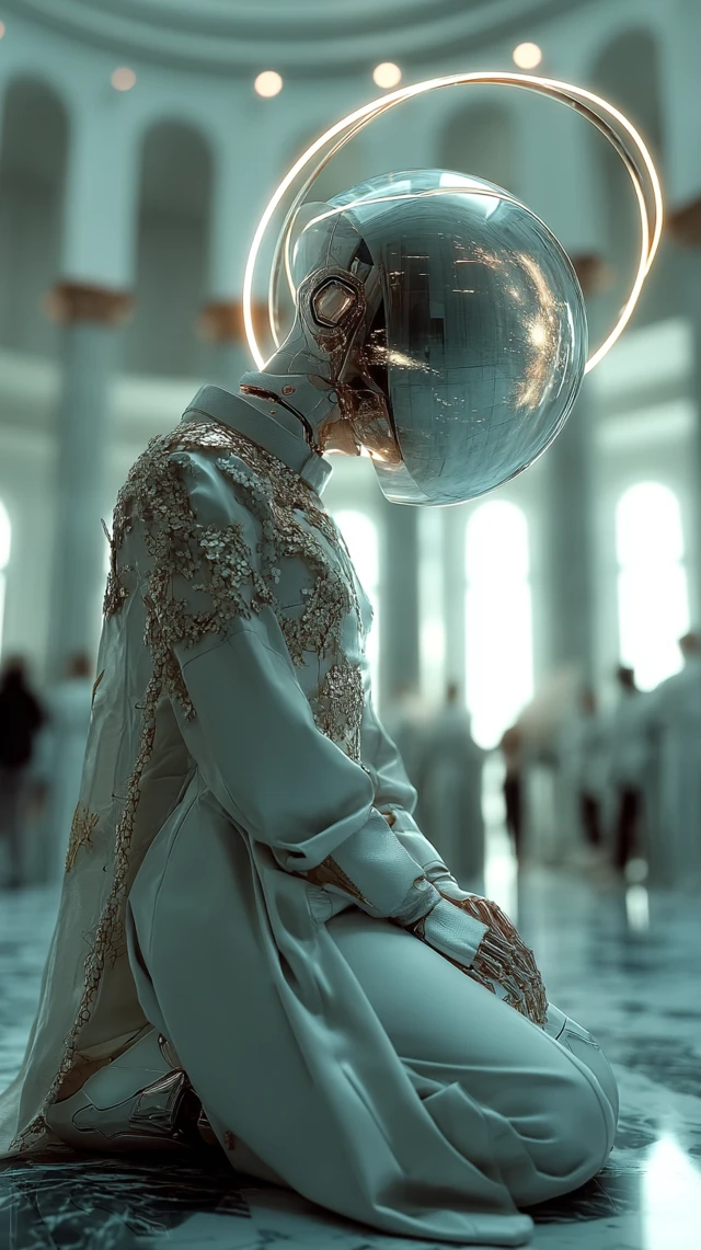 Futuristic Cathedral in Space: Photo-Surrealism