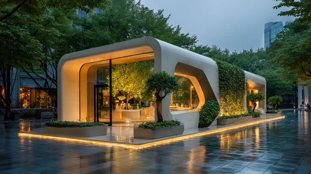 Modern Architectural Pop Up Store Design