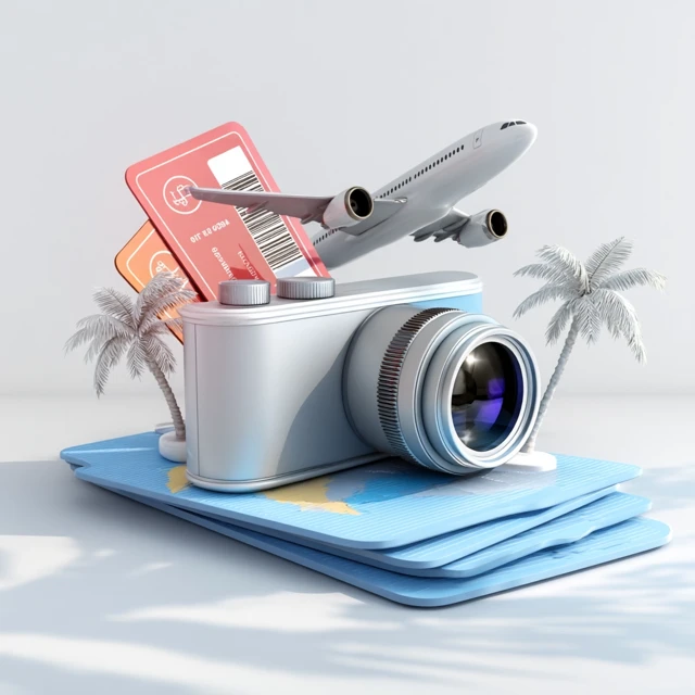 Travel Photography Vacation Trip 3D Render