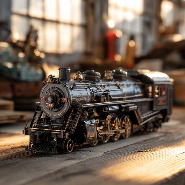 Pere Marquette 1225 Steam Locomotive Building Toy Retro
