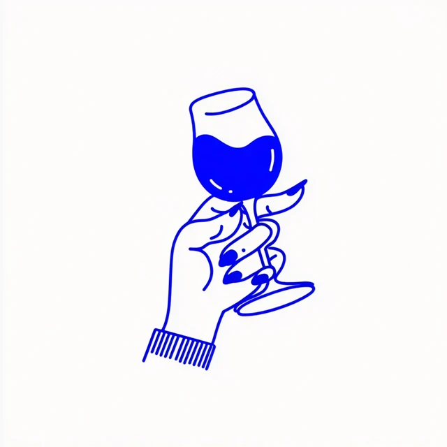 Minimalist Wine Glass Logo Design