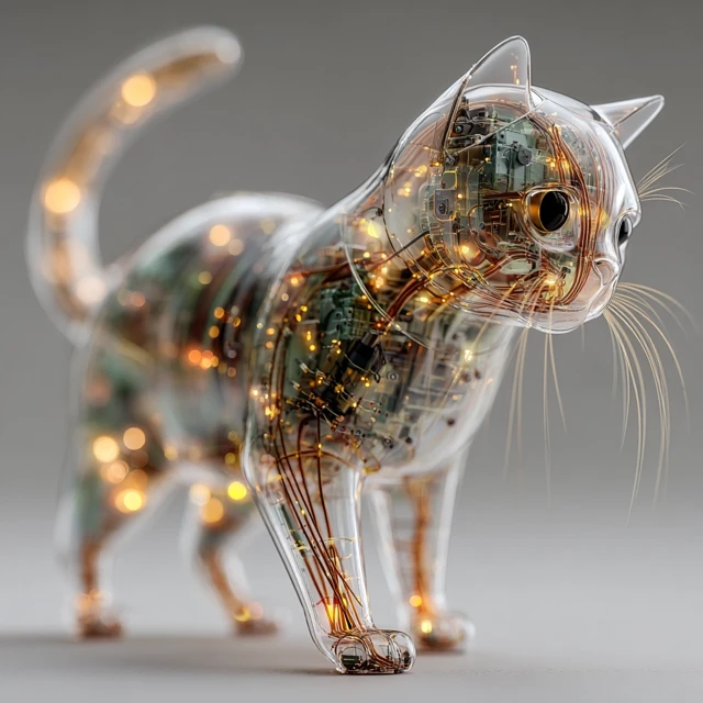 Transparent Electronic Cat Wildlife Photography