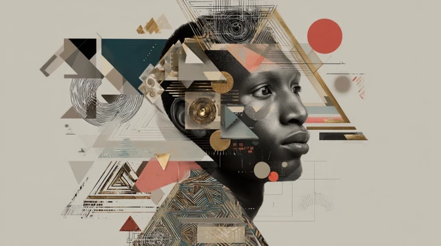 Geometric Fractal Portrait Art