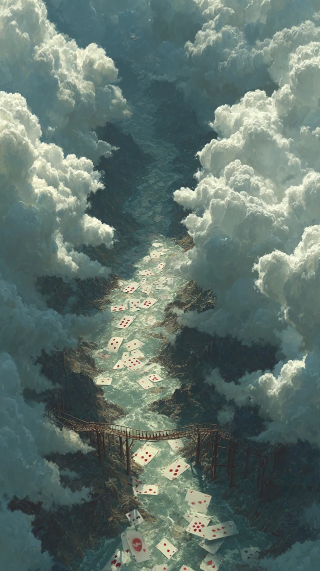 Playing Card Roads and Landscape