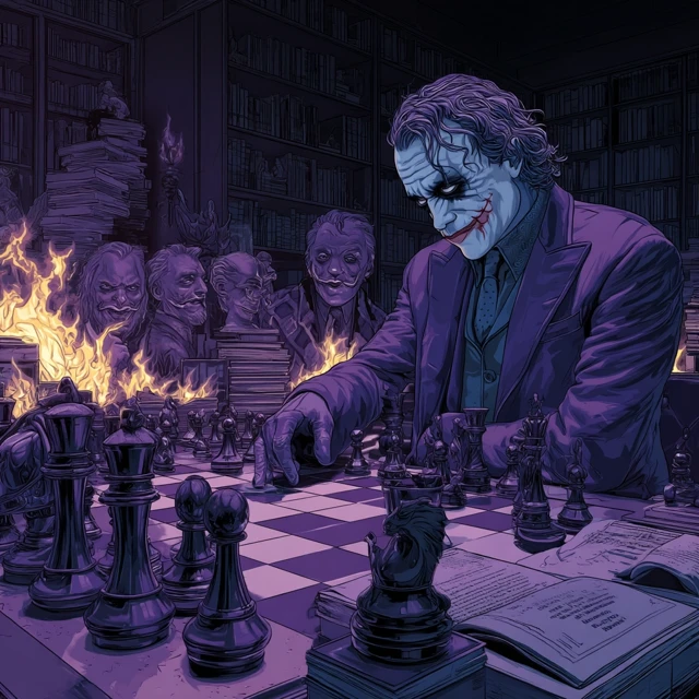 Joker Chess Game Cinematic Illustration