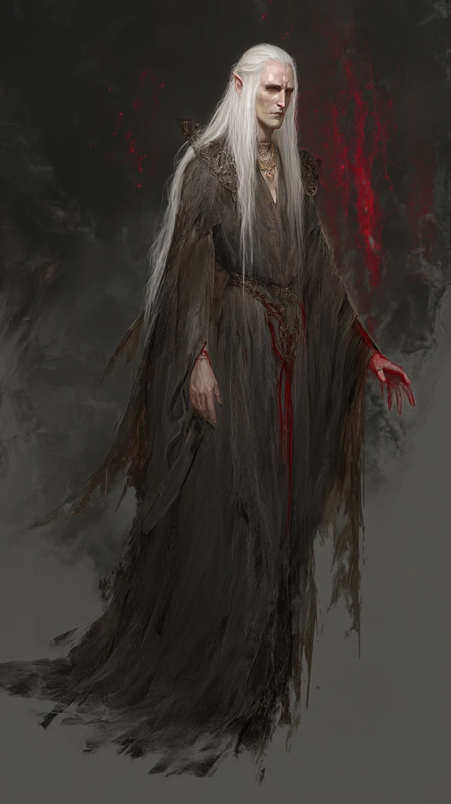 God of Misery Elven Fantasy Art