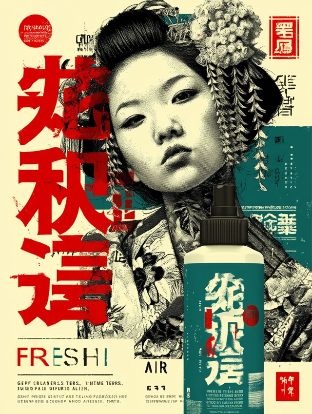 Japanese Geisha Graffiti Art