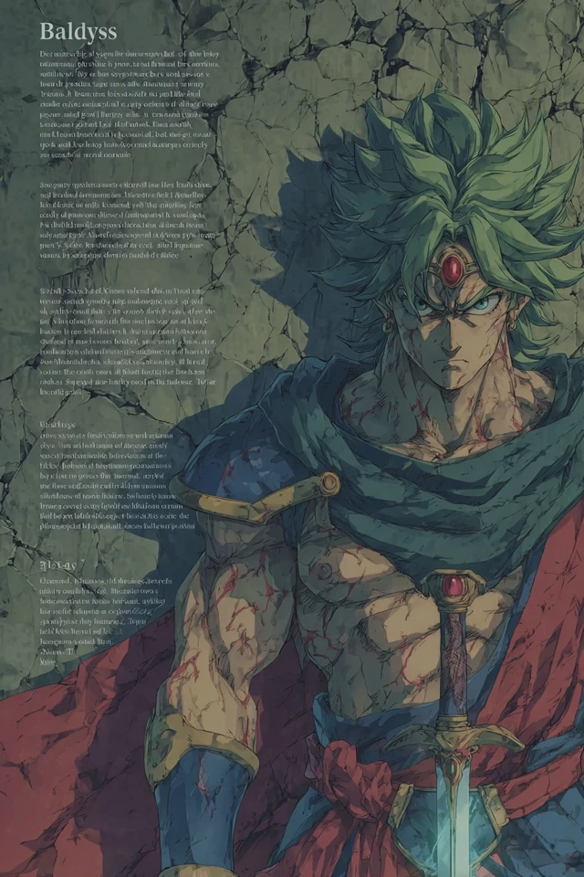 Epic Anime Warrior with Sword and Armor