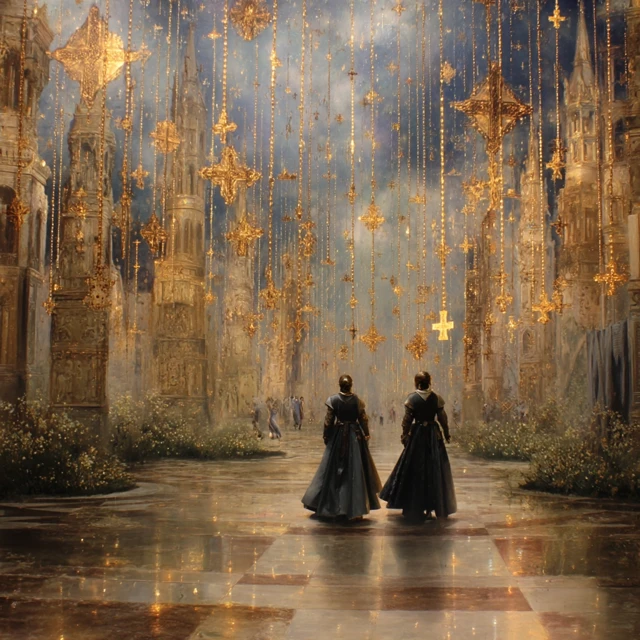 Calatrava Crusade Sister Knights Divine Oil Painting