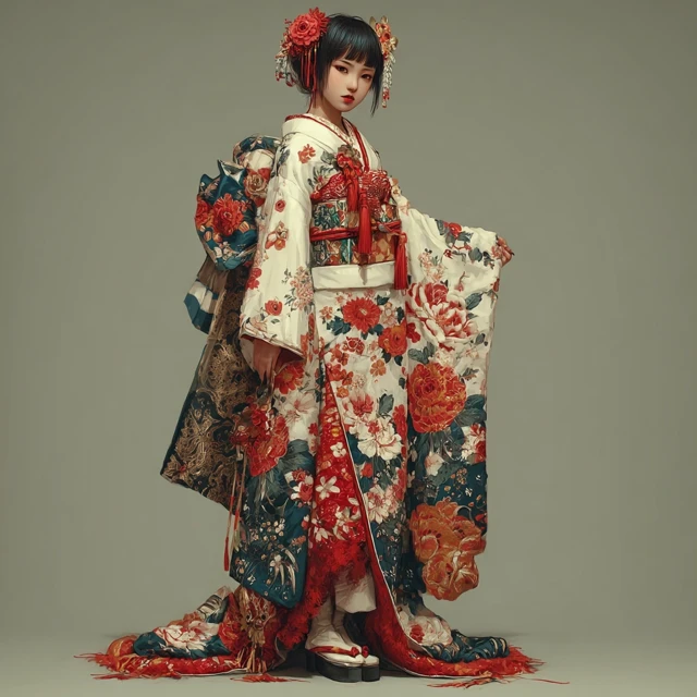 Japanese Kimono Girl Beautiful Portrait