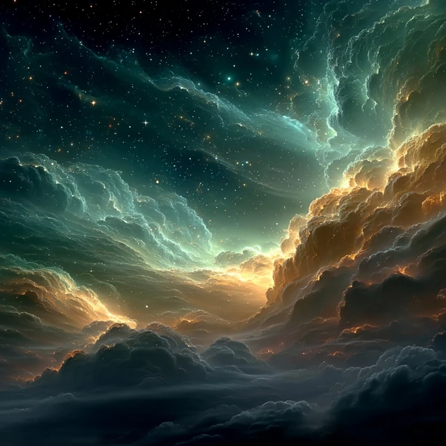 Cosmic Nebula Background Celestial Space Art