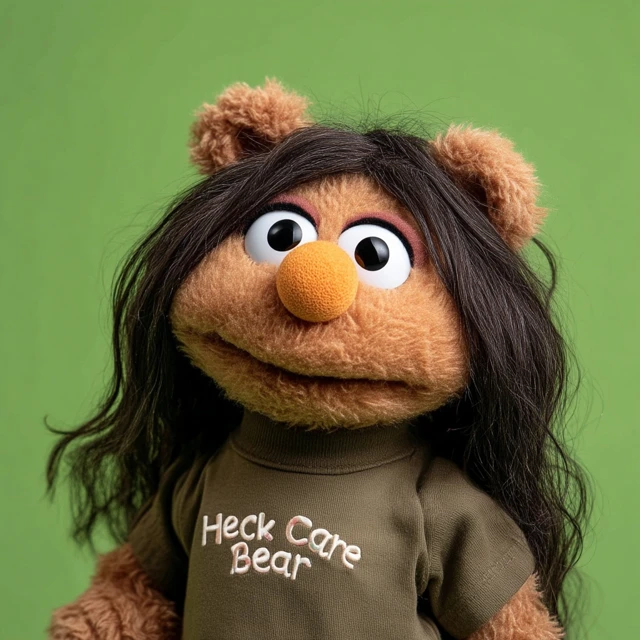 Muppet Style Soft Toy Heck Care Bear