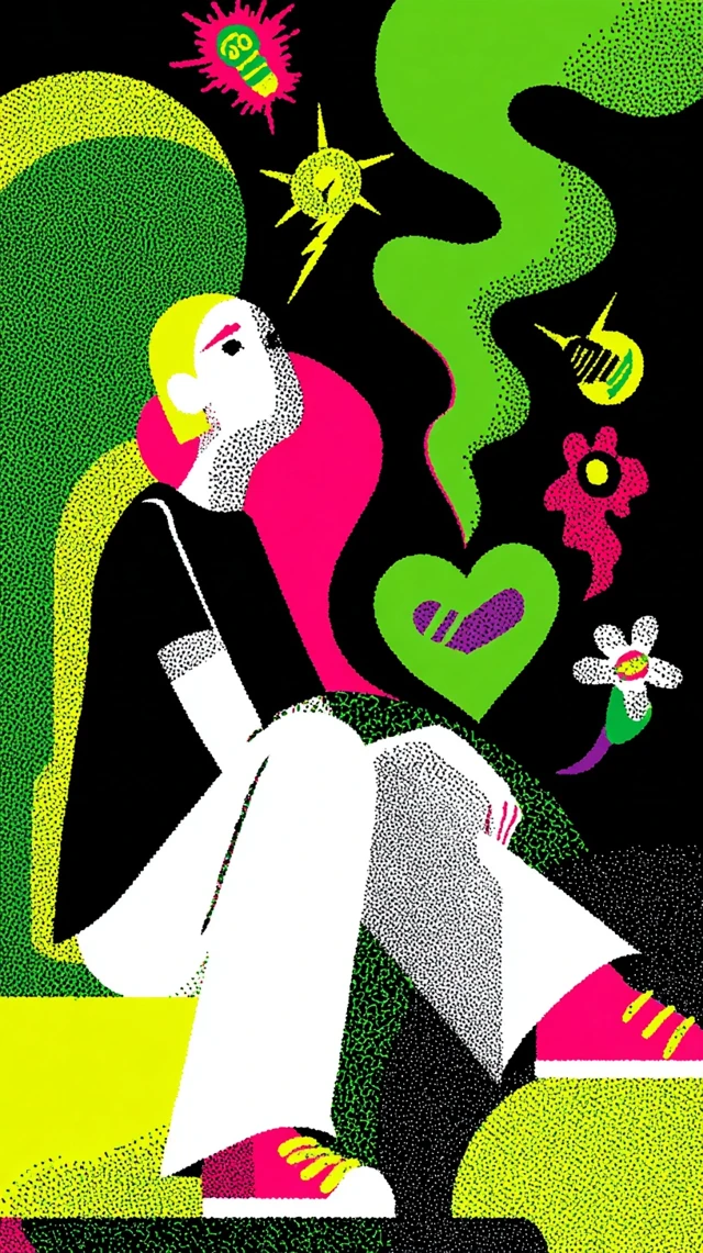 Creative Woman Surreal Pop Art Portrait
