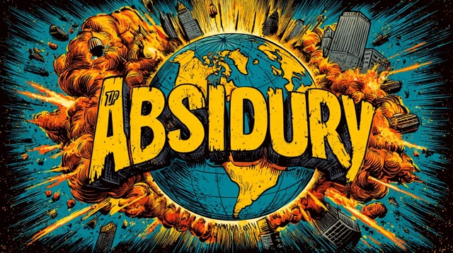 Political Cartoon Absurdity Globe Time Bomb
