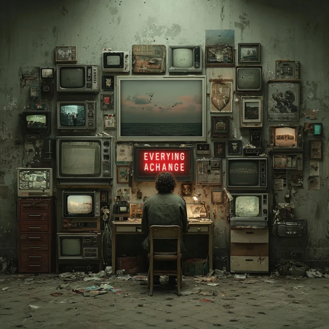 Everything Changed A Man in a Retro Room