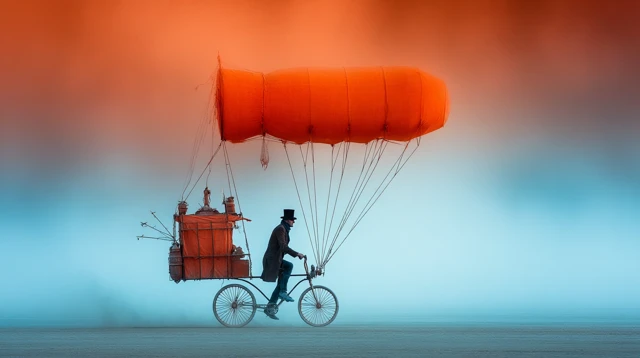 Burning Man Balloons Caras Ionut Inspired Art