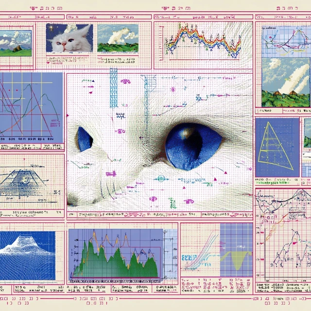 Cat Analysis Diagram Detailed Illustration