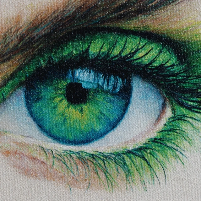 Detailed Green Eye Close Up