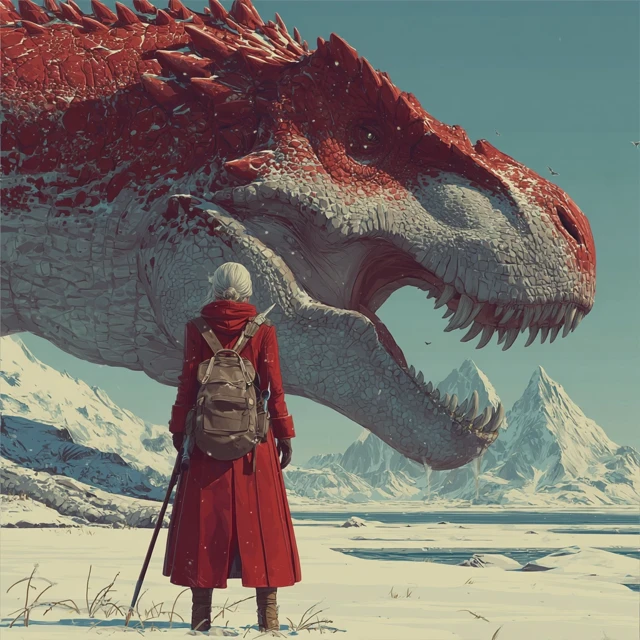 Dinosaur vs Survivor Cult Movie Poster