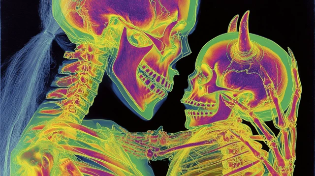 Angiography Skeleton Family Illustration