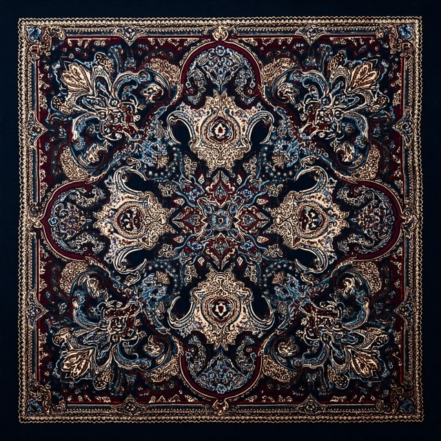 Elegant Pocket Square Design Intricate Motifs Sophisticated Colors