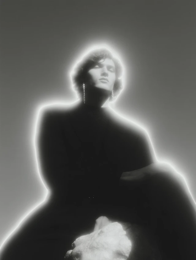 Androgynous Editorial Photo Black and White