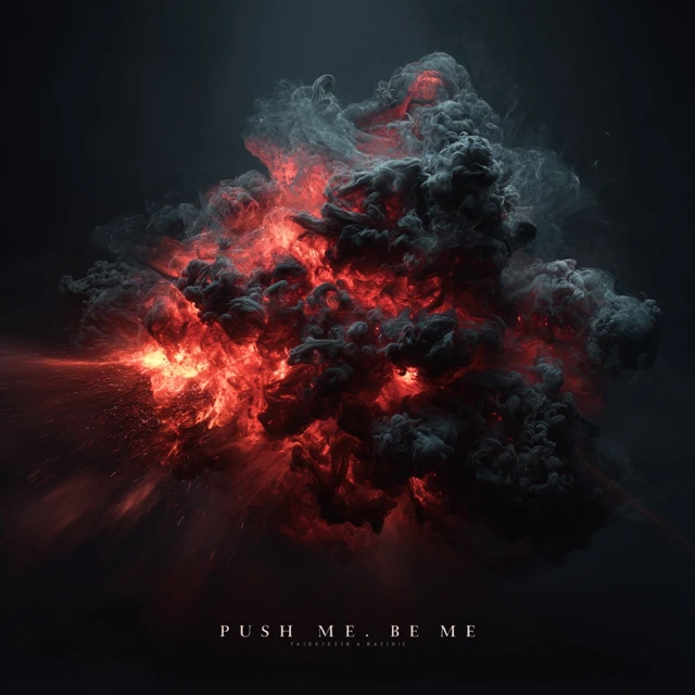 Push Me Blame Me Album Art Dark Trap Metal
