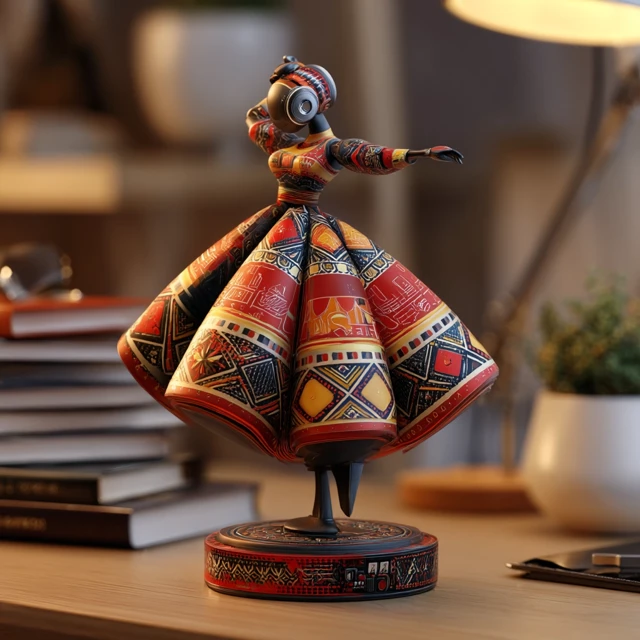 Tujia Dancer Bluetooth Speaker 3D Render