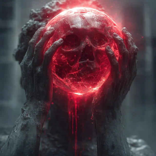 Demonic Orb of Judgement Day Horror Art