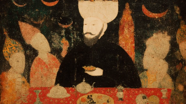Murad II Ottoman Sultan in his Mansion Art